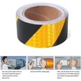 thumbnail image 4 of Cinta reflectante autoadhesiva de 5 cm x 25 m, cinta de seguridad reflectante, herramienta de recordatorio de seguridad altamente adhesiva de fuerte reflectividad para instalaciones de transporte por, 4 of 5