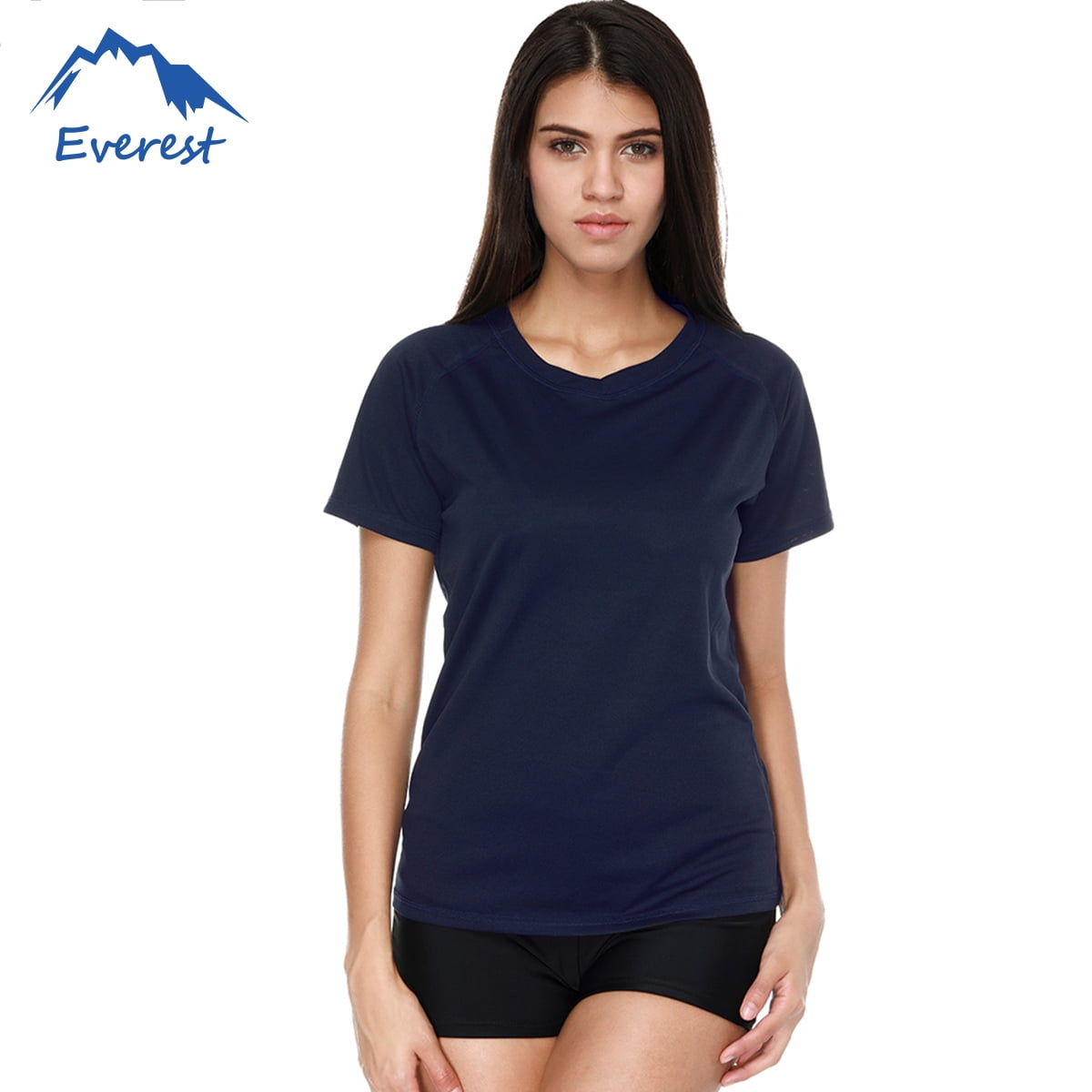 women's plus size short sleeve rash guard