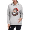 thumbnail image 5 of HOMBOM Christmas Sweatshirts for Womens Xmas Holiday Fleece Linend Pullover Vintage Santa Hoodies Long Sleeve White Gift Womems Shirts, 5 of 7