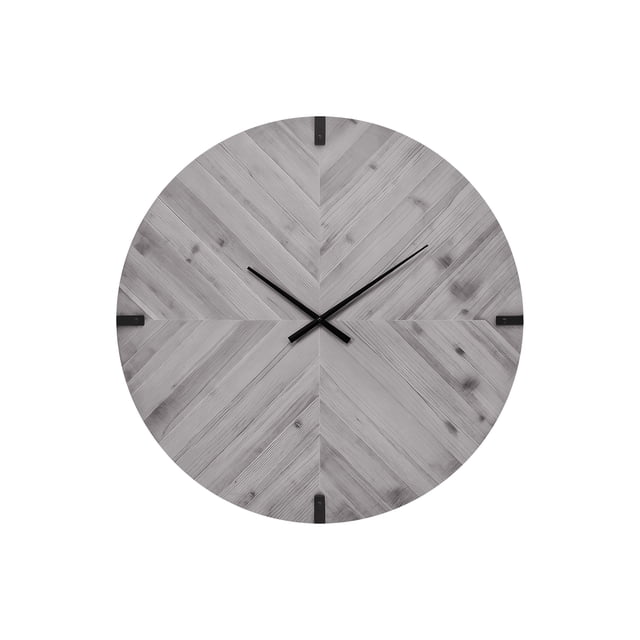 Monarch Specialties - Clocks, 30" Round, Large Oversized, Wall Clock, Grey, Contemporary, Modern