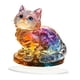 thumbnail image 2 of Adorno de gato colorido acrílico plano 2D, suministros de moda, decoración decorativa de escritorio, decoración del hogar para oficina, fiesta, 2 of 9
