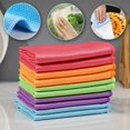 thumbnail image 3 of QJUHUNG 5/10pcs  Miracle Cleaning Cloth - Fish Scale Glass Wiping Cloth  Car Window Mirror Cleaning Cloth - Streak Free & Reusable - Perfect For Cleaning Kitchen  Mirrors  Glass  Dish  Sc, 3 of 7