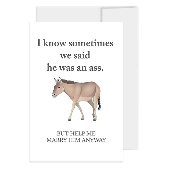 Koyal Wholesale Will You Be My Bridesmaid Proposal Cards with Envelopes, Set of 16 Help Me Marry Him Anyway 4 x 6-inch