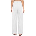 thumbnail image 4 of Cagogo Women Wide Leg Corduroy Trousers High Waisted Loose Long Pants with Pockets Casual Palazzo Work Lounge Streetwear, White S, 4 of 8
