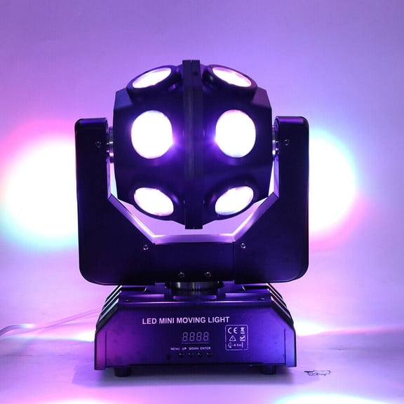 12LED RGBW Football Moving Head Stage Light Magic Ball Effect Disco Lamp Moving Head Light Ball Led Stage Light KTV Party Club Disco Moving Head Football Light DMX Professional Ball Lights