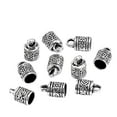 thumbnail image 2 of 10 Uds. Tapón De Plástico Para Cuentas, Cordón De Cuero DIY, Accesorios De Joyería Plateados Sunnimix Fornituras de la tapa del extremo de la borla, 2 of 7