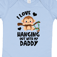 thumbnail image 4 of Inktastic Monkey I Love Hanging out with My Daddy Boys or Girls Baby Bodysuit, 4 of 5