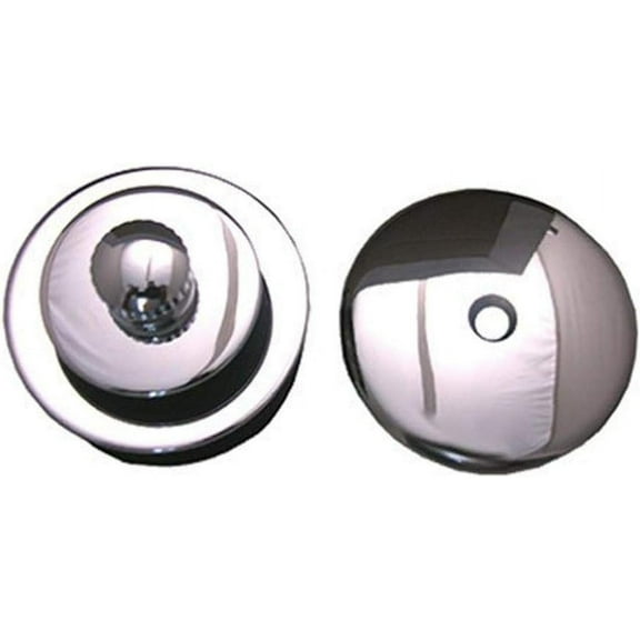 LASCO 03-4899 Push/Pull Stopper with Overflow Plate Bathtub Trim Kit, Chrome Plated