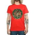 thumbnail image 2 of Harry Potter Mens Wreath Cotton Christmas T-Shirt, 2 of 4
