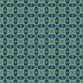 thumbnail image 1 of Ahgly Tapis d'Intérieur Lavable en Machine Carré Transitionnel Vert Émeraude, 5 Pieds Carré, 1 of 7