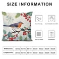 thumbnail image 5 of TIAOTIAOHOU Watercolor Snowy Animals Decorative Throw Pillow Covers for Holiday, Home Sofa Bed Couch Farmhouse Holiday Decor, 5 of 5