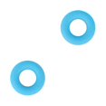 thumbnail image 1 of Sonducket Hand Silicone Round Fitness Hand Trainer Anillo de entrenamiento muscular portátil antideslizante, azul Type2 NO2, 1 of 6