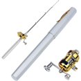 thumbnail image 1 of XINQIHANG Pocket Size Fishing Rod Telescopic Pen Fishing Rod Mini Pocket Foldable Fishing Rod Kit with Rotating Reel Combination Portable Fishing Rod Pen for Outdoor Fishing, 1 of 7