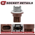 thumbnail image 4 of Cableado del zócalo de luz de estacionamiento para Chrysler Town & Country 08-16 No.68030801AA Conector de pigtail de lámpara de señal de giro, 4 of 7