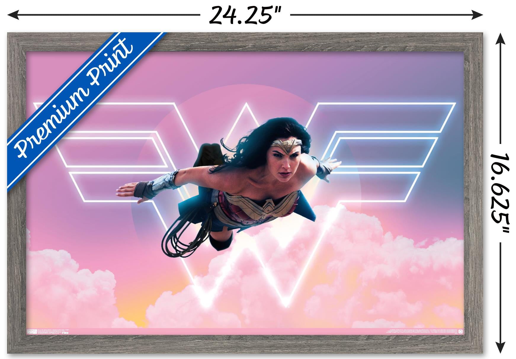 DC Comics Movie - Wonder Woman 1984 - Flight Wall Poster, 14.725" x 22.375", Framed