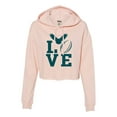 thumbnail image 1 of Womens Love Football Philadelphia Cropped Hooded Sweatshirt, 1 of 1