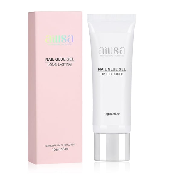 Gel adhesivo para uñas AILLSA curado con UV/LED, de larga duración, 15 g