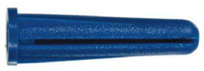 New 10-12 X 1-Inch 370342 Blue Conical Plastic Anchor 