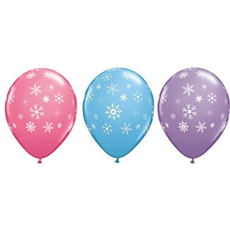 Mayflower Products Frozen 3rd Birthday Party Supplies Olaf, Elsa and Anna Balloon Bouquet Decorations Pink #3