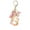 B, variant on HOARBOEG Fashion Alphabet Initial Letter Keychain Women Tassel Butterfly Car Keyrin Pink And Gold Resin Alphabet Keychain Bag Charms Keychain Tassel Butterfly Pendant Key Ring for Wallet