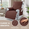 thumbnail image 6 of Waterproof Recliner Slipcover, Non-Slip Furniture Protector with Storage Pocket, Machine Washable Stretch Chair Cover with Adjustable Straps for Pets, Dogs, Cat (Coffe, 23.6"), 6 of 6