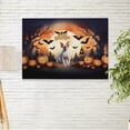 thumbnail image 2 of Mummy Sphynx Happy Halloween with Pumpkins Bats Spooky Fun Horizontal Matte Canvas Poster Cat Lover Kitten Owner Gifts Idea Wall Art Home Decor - 00019, 2 of 5