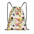 thumbnail image 1 of Saiise Retro Musical Pattern Sports Drawstring Backpack - String Swim Gym Bag with Wet Proof Pocket for Women&Men-Small, 1 of 6
