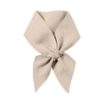 thumbnail image 4 of Wdgfv Short Winter Scarf for Women Soft Knitted Cross Scarf Lightweight Neck Warmer Cozy Scarves for Casual Outdoor Wear Beige One Size, 4 of 4