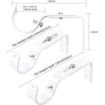 thumbnail image 3 of Soportes Para Barra De Cortina YONGSHENG Ajustables 4 Piezas, 3 of 5
