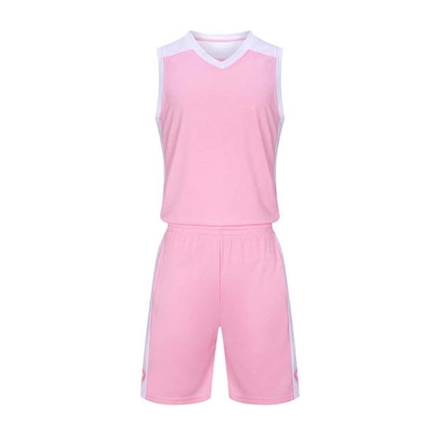 Odeerbi Niños Niñas Rápido Seco Uniforme de Baloncesto Conjunto V-Cuello Malla Tank Tops Pantalones Cortos Ropa Deportiva Atlética Para 3-15 Años