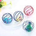 thumbnail image 2 of IKemiter Pet Toy Ball 6cm Spring Cage Mouse Scratch-resistant Telescopic Wire Feather Play Toy for Cat Dog Pets Random Color, 2 of 6