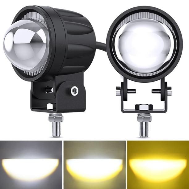 Faro LED impermeable para motocicleta, ATV, SUV, coche, foco de conducción (2 unidades)