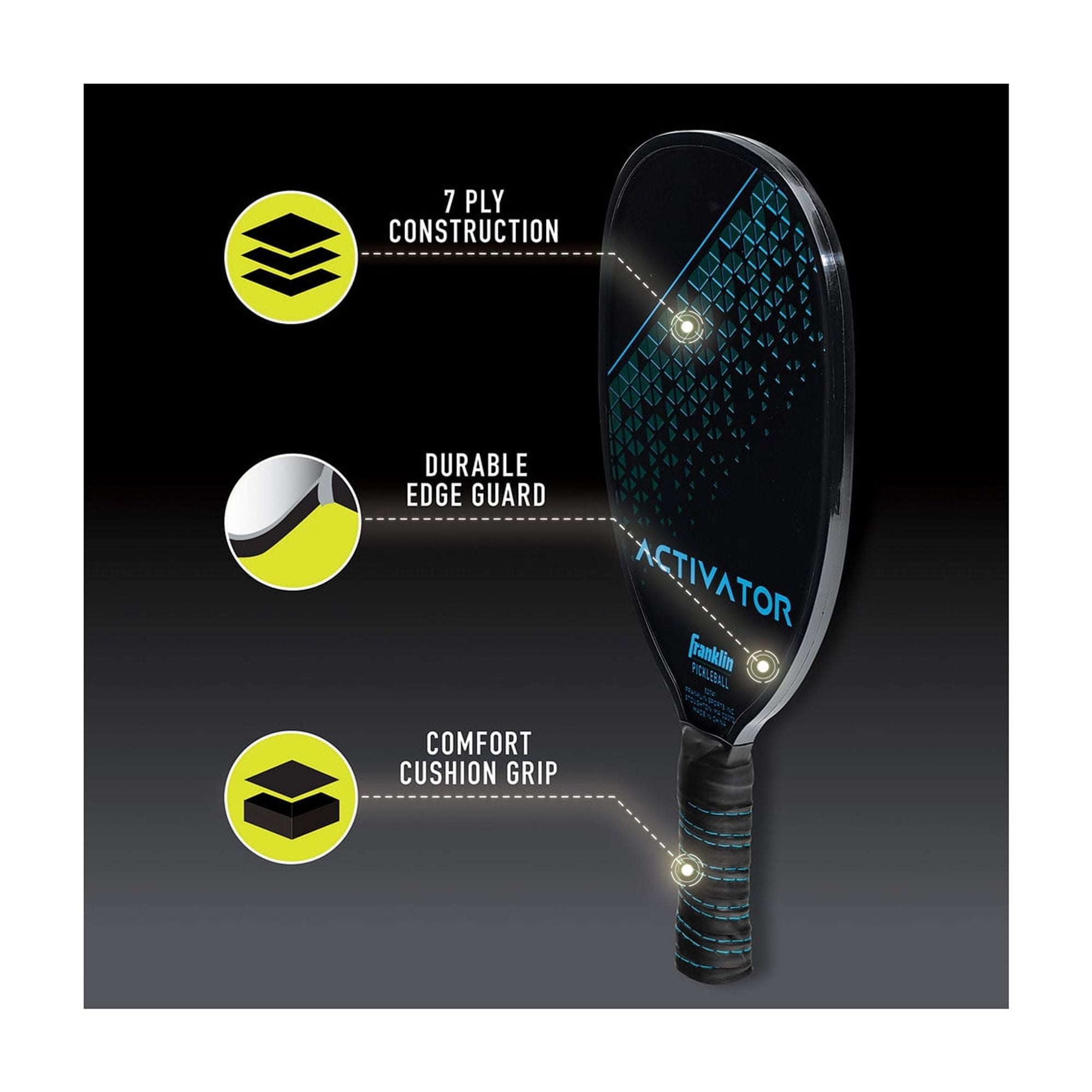 Franklin Sports Wooden Pickleball Paddle (Pack of 10)