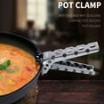 thumbnail image 4 of Camping Anti-Scald Pot Pan Bowl Gripper Outdoor Handle Holder Clip (Red), 4 of 7