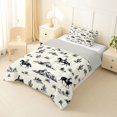 thumbnail image 2 of Homewish Retro Tribal Cowboy Twin Comforter Sets,Southwest Desert Cactus Bedding Set,Light Gray Reversible,2-Piece,1 Comforter and 1 Pillowcase, 2 of 7