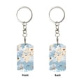 thumbnail image 2 of Goofa Animals Travel World Map Printed Rectangular Metal Keychain Bag Charm Floral Charm for Purse Keys Metal Keyring Gift for Women Accessories, 2 of 7
