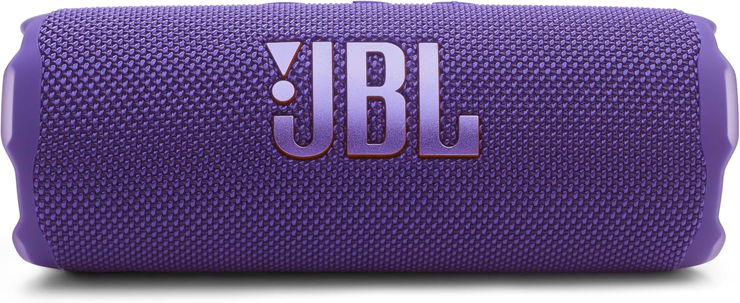 Open Box JBL Flip 7 - Portable waterproof and drop-proof speaker, Bold JBL Pro Sound with AI Sound Boost, 16Hrs of Playtime, and PushLock system with interchangeable accessories (Purple)