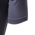 thumbnail image 5 of BLVB Workout Tops for Men Crewneck Short Sleeve Summer Shirts Irregular Hem Casual Gym Running Tee Blouse, 5 of 6