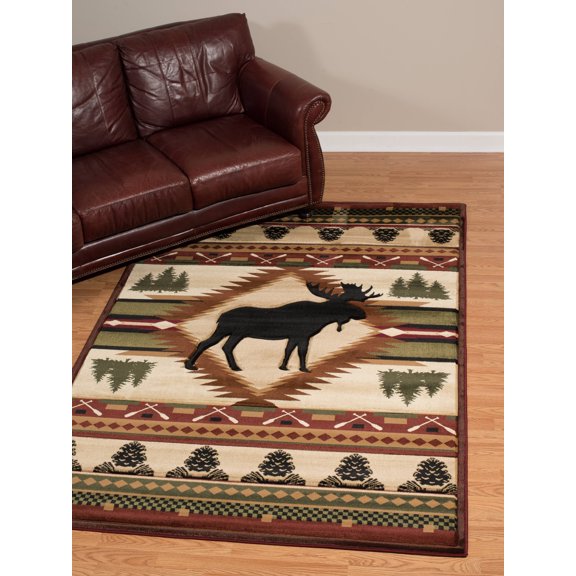 United Weavers Waretown John Q. Vanya Lodge Toffee Woven Polypropylene Area Rug or Runner