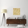 thumbnail image 2 of Global Gallery's 'Color my World Lotus Pattern Gold' by Daphne Brissonnet Stretched Canvas Wall Art, 2 of 4