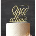 thumbnail image 2 of Custom Once Upon a Time Wedding Cake Topper Personalzied Wooden Cake Topper Cake Decoration 7-8 Inches Wide, 2 of 3