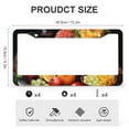 thumbnail image 3 of License Plate Cover Thanksgiving Dinner Licenses Plates Frames Front Licenses Plate Covers Car Tag Frame 2 Pcs Set Autumn Harvest Thanksgiving Aluminum License Plate Frame for US And CA, 3 of 6