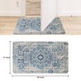 thumbnail image 6 of Navy Blue Ethnic Boho Welcome Doormat for Indoor/Outdoor Entrance Navy Blue Ethnic Boho boho Style5 Decoration Door Mat Kitchen Door Mat Bedroom Doormat 17x30 Inch, 6 of 6
