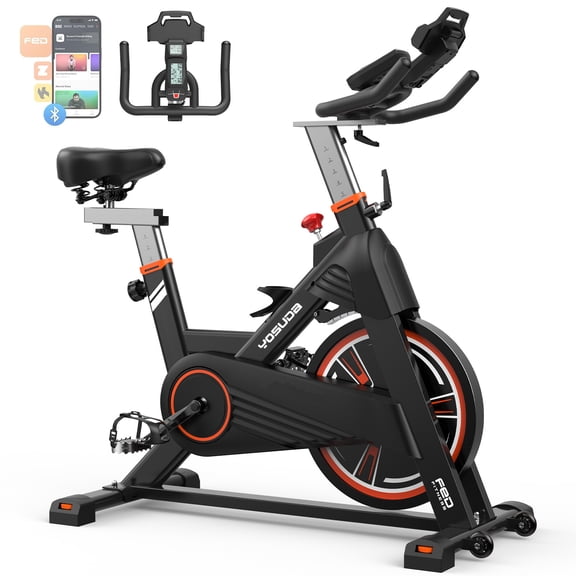 YOSUDA Pro Magnetic Indoor Cycling Bike Stationary Exercise Bike with 350 lbs Weight Capacity