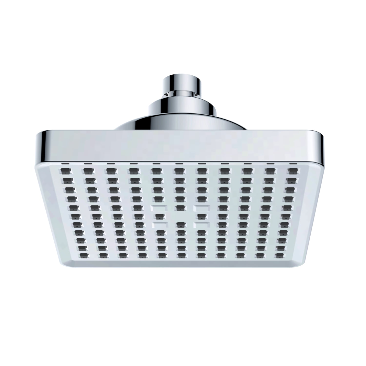6"  Filter Shower Head with High Pressure Rain Showerhead, Adjustable Brass Ball Joint, Touch-Clean Nozzles, Anti-Clog (ABS, G1/2")