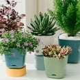 thumbnail image 2 of Visland Flower Plant Pot, Plastic Planter Pot Modern Indoor Outdoor for Small Planting, Succulent Plants, Nursery, Orchid, House, Office Décor, Gardening, 2 of 2