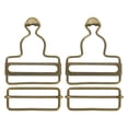 thumbnail image 1 of Unique Bargains Overall Buckles 2 Sets Retro Suspender Replacement Buckles 45mm, Bronze Tone, 1 of 6