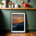thumbnail image 6 of Gorge at Dawn - Photography Sunset Landscape Scenic Nature Mountain Silhouette Black Framed Wall Art Print 5 x 7 inches, 6 of 8