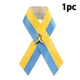 thumbnail image 4 of LLQkigsxse Hummingbird Brooch Satin Ukraine Awareness Ribbon Pins Brooch Ukrainian Pin Satin Blue & Yellow Ribbon Shaped Pin Ukraine, 4 of 8
