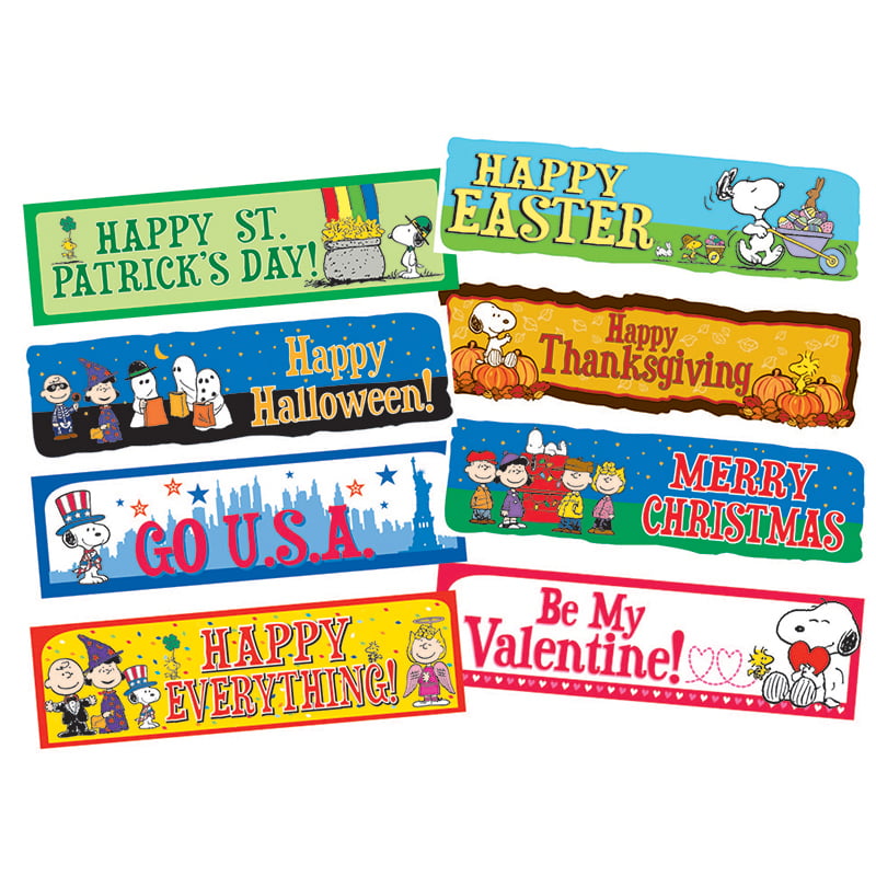 Peanuts Year of Holidays Mini Bulletin Board Set Eureka EU-847063 